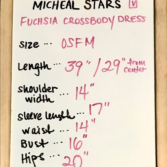 MICHEAL STARS • Fuchsia Crossbody Dress / (OSFM) - Picture 7 of 7